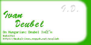 ivan deubel business card